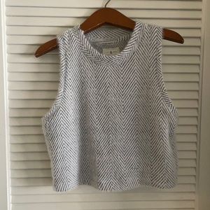 Lou & Grey black and white textured top